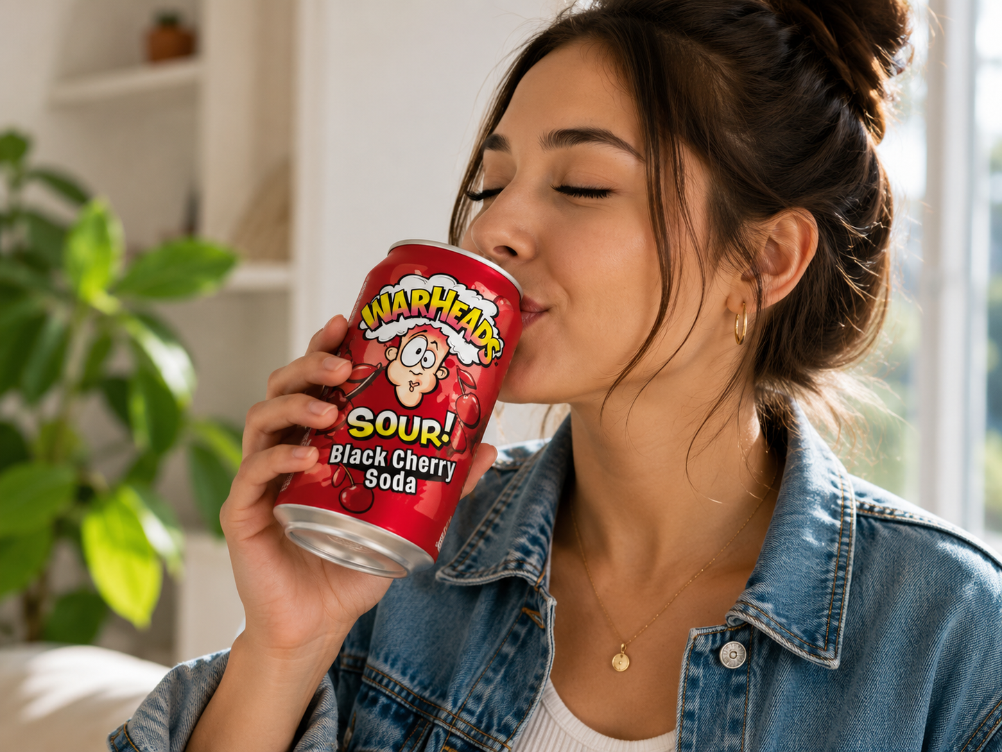 Warhead Black Cherry Soda 355ml  Imported From USA/UK - Nosh Products