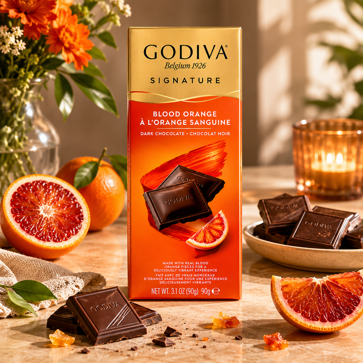 Godiva Blood Orange Chocolate 90gm Imported From Switzerland - Nosh Products