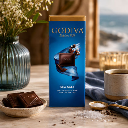Godiva Dark Chocolate Sea Salt Chocolate 90gm Imported From Switzerland - Nosh Products