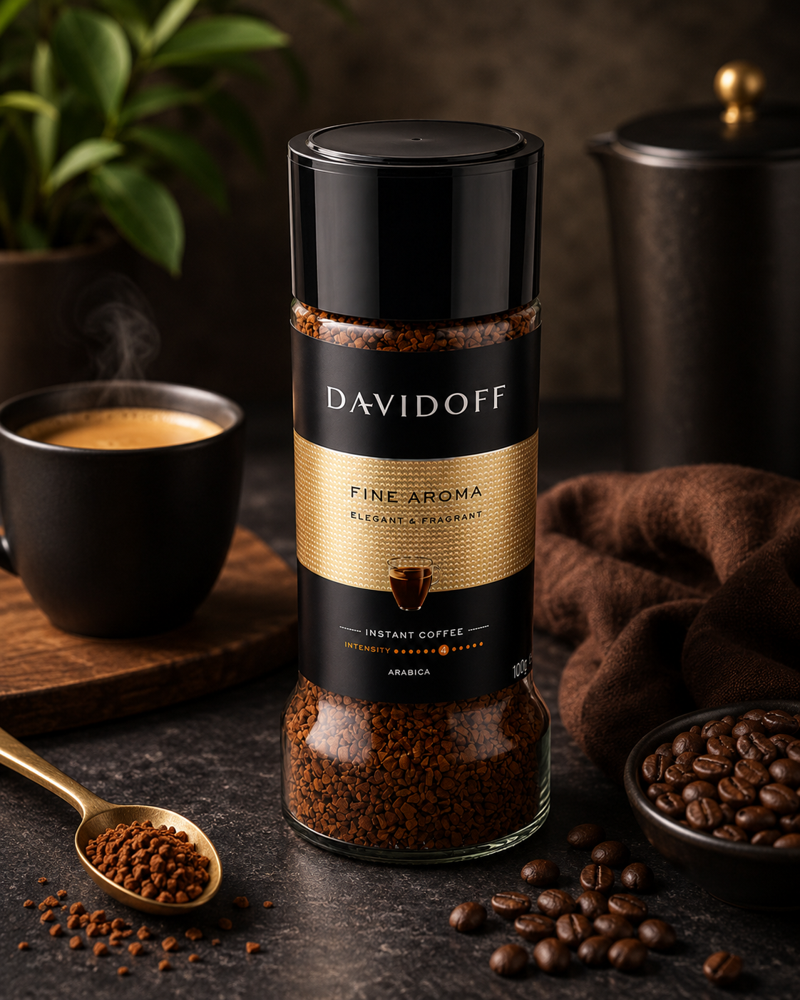 Davidoff Fine Aroma Instant Coffee 100gm Imported From USA - Nosh Products