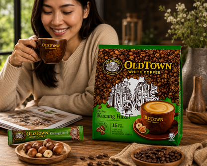 OldTown White Coffee Hazelnut Flavour -15 Sachets Imported From Malaysia - Nosh Products