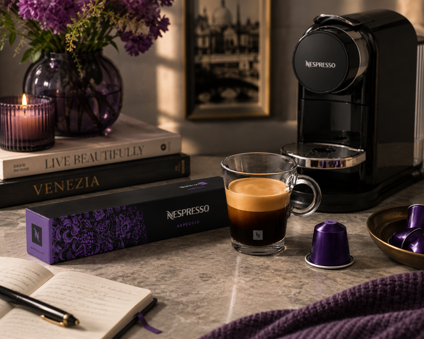 Nespresso Pods Sleeve Arpeggio(10 Pods) Imported From Switzerland - Nosh Products