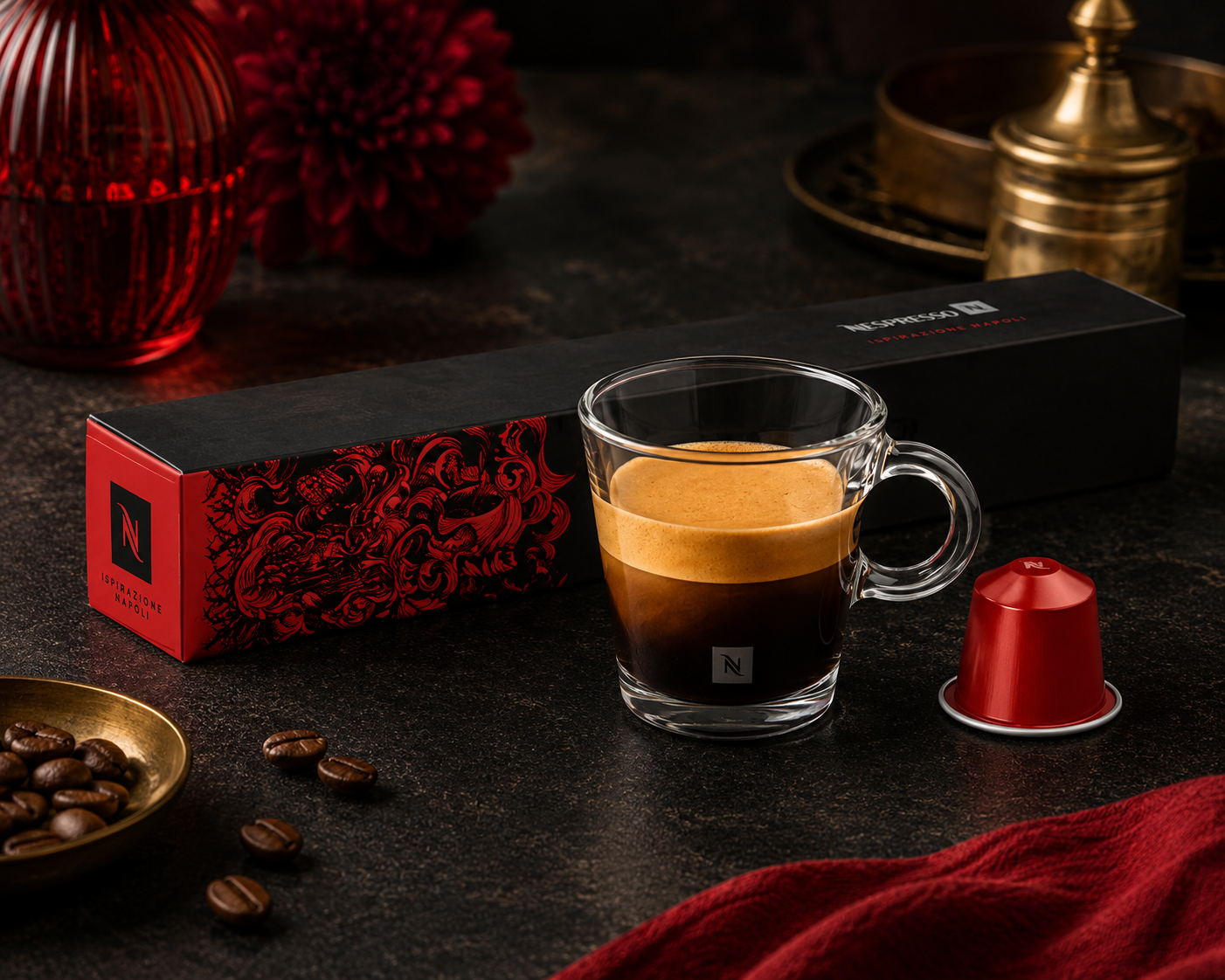 Nespresso Pods Sleeve Napoli (10 Pods)  Imported From Switzerland - Nosh Products