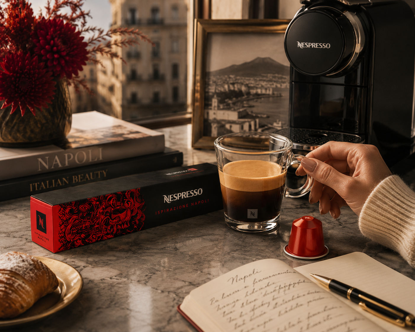 Nespresso Pods Sleeve Napoli (10 Pods)  Imported From Switzerland - Nosh Products