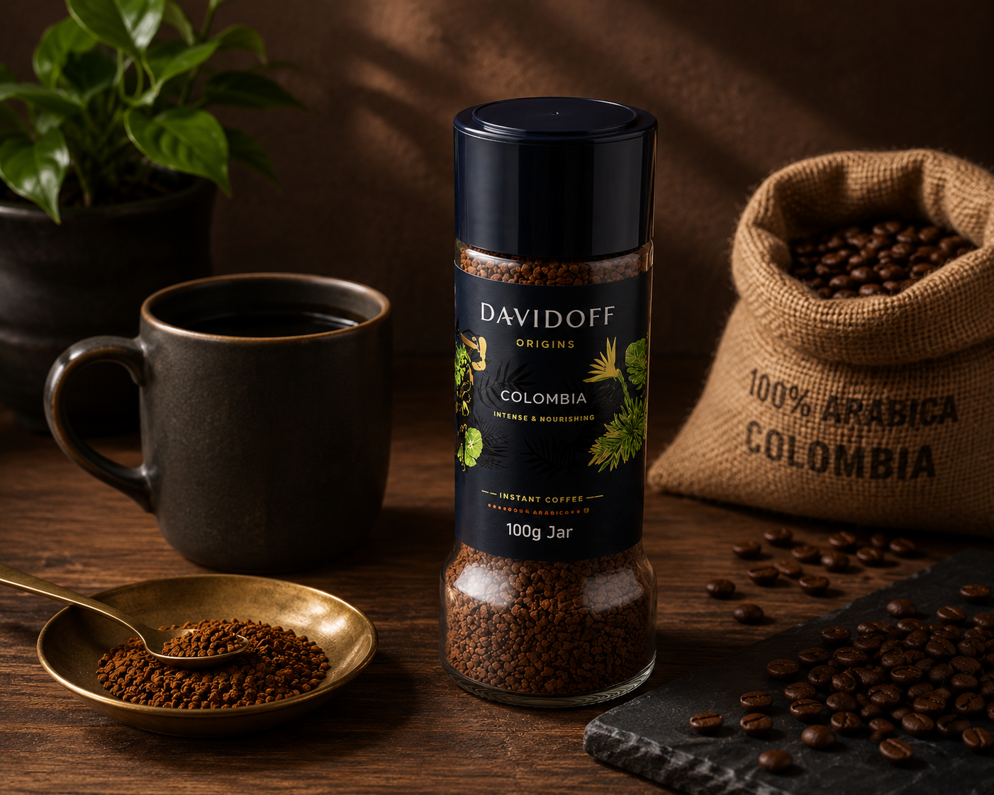 Davidoff Colombia Instant Coffee 100gm Imported From USA - Nosh Products
