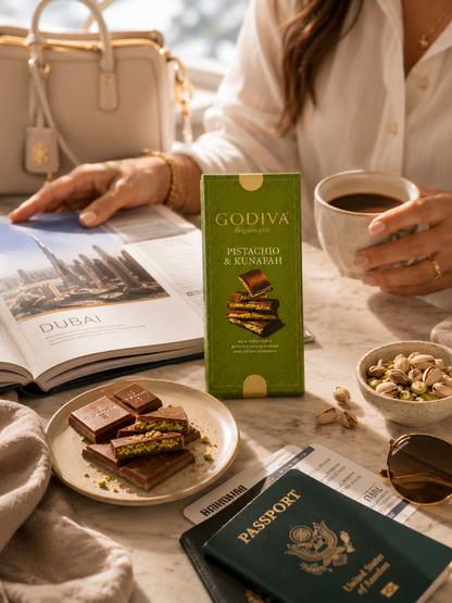 Godiva Pistachio Kunafa Milk Chocolate Bar 122gm Imported From Switzerland
