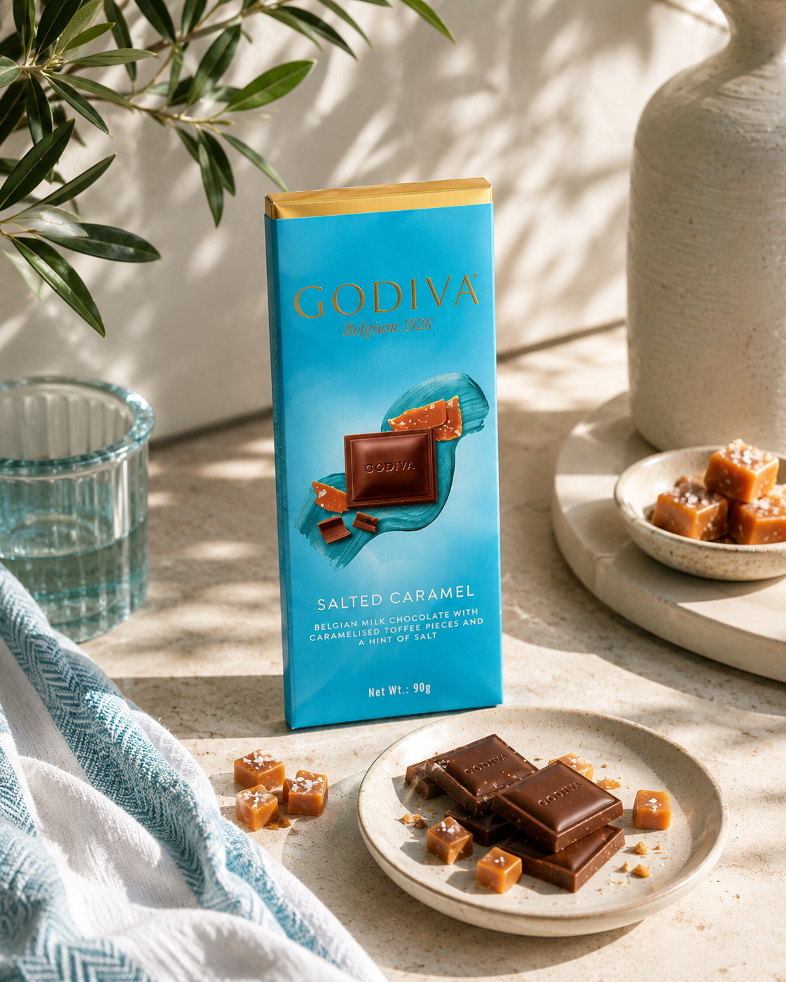 Godiva Salted Caramel Chocolate 90gm Imported From Switzerland - Nosh Products