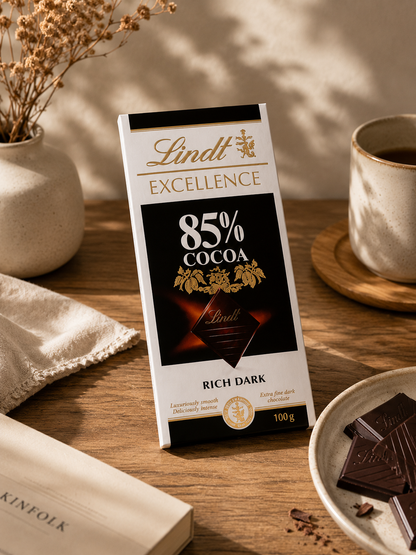 Lindt Excellence 85% Dark Chocolate 100gm Global Import - Nosh Products