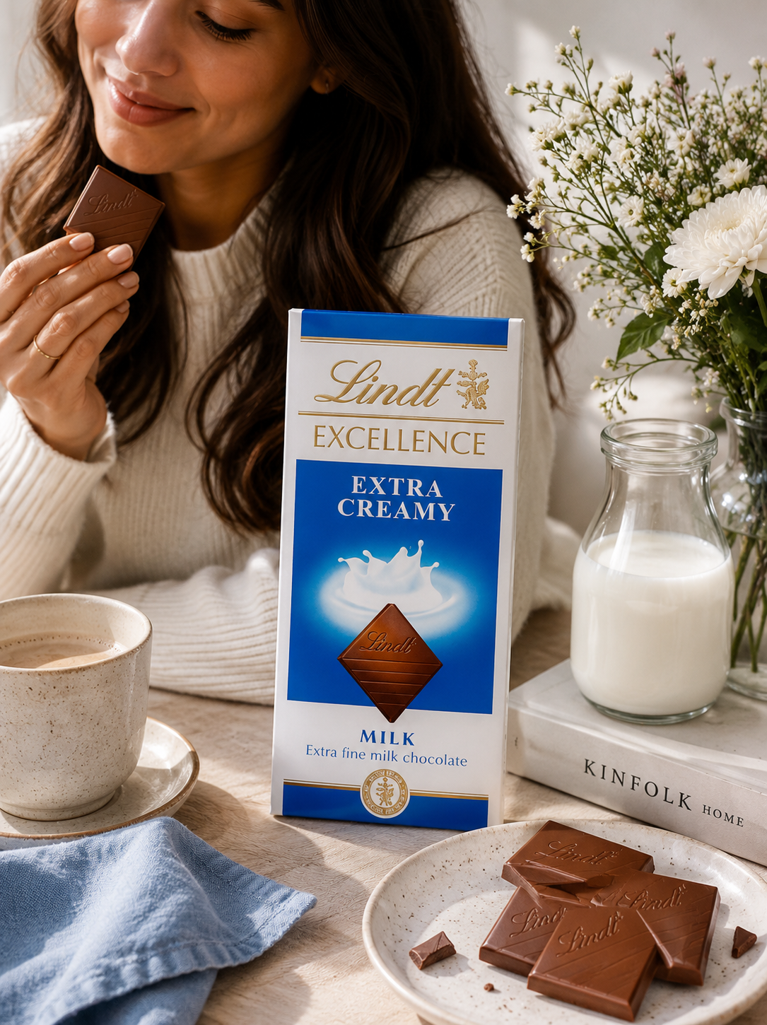 Lindt Excellence Extra Creamy Milk Chocolate 100gm Global Import - Nosh Products