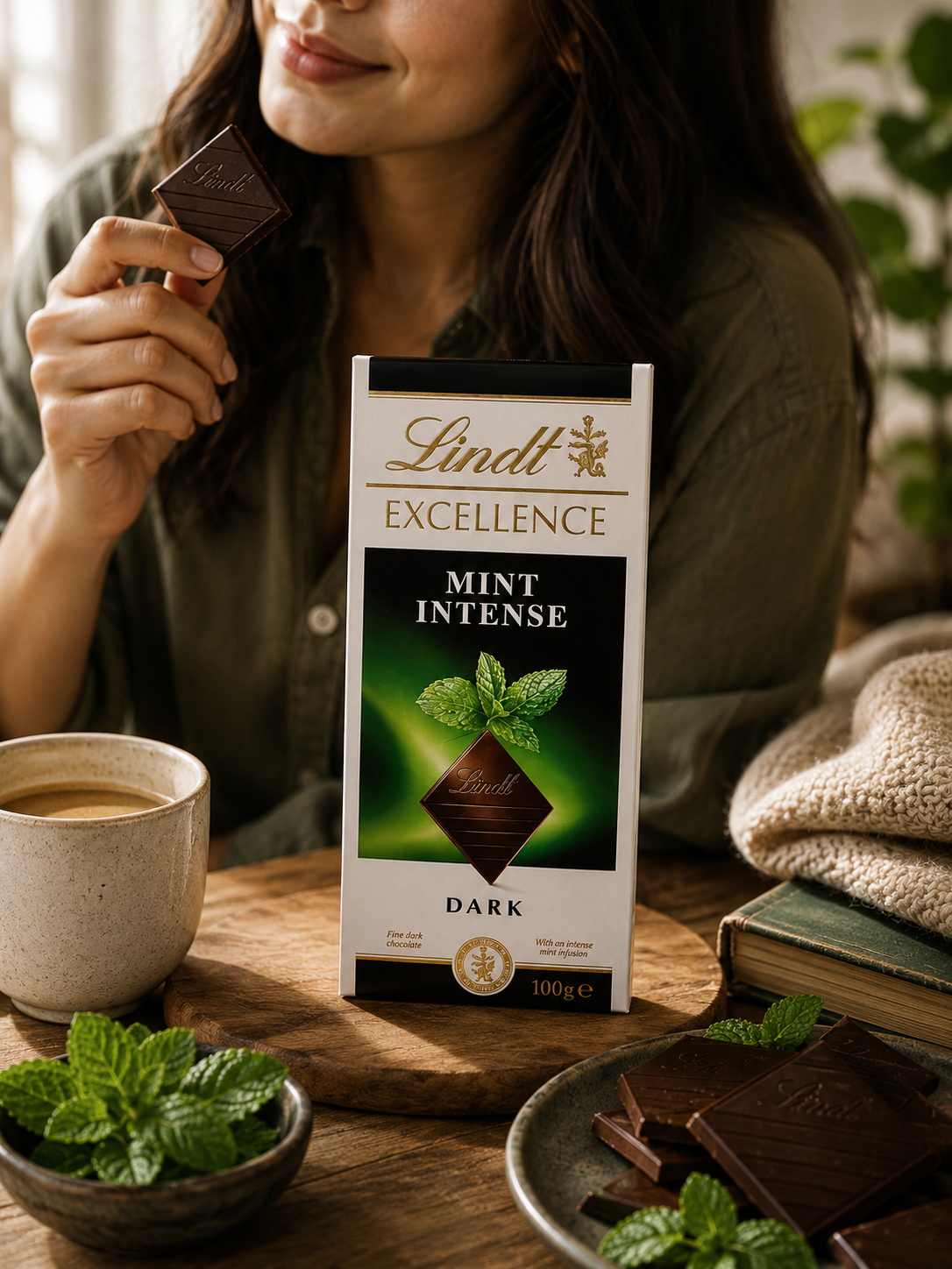 Lindt Excellence Mint Dark Chocolate 100gm Global Import - Nosh Products