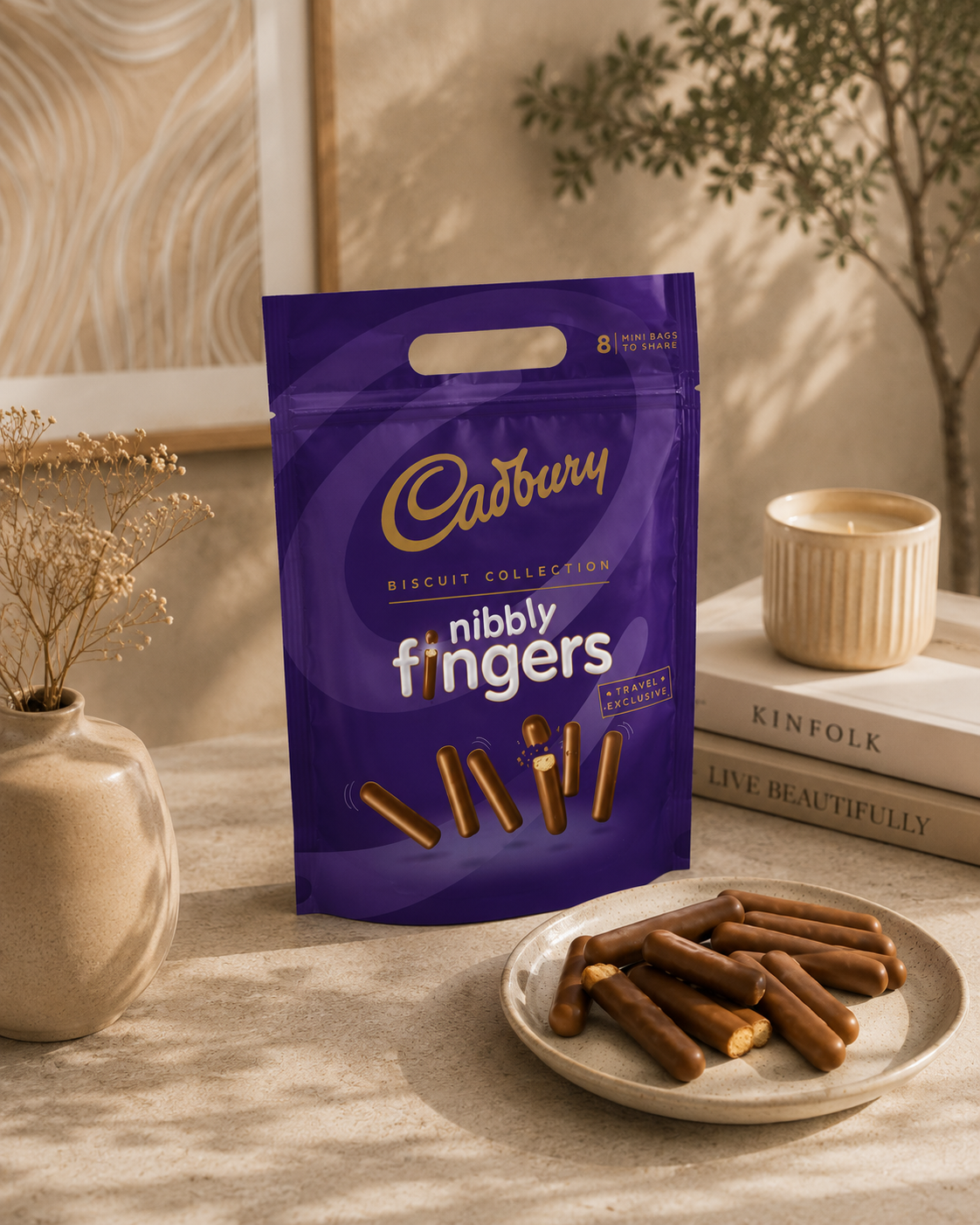 Cadbury Nibbly Fingers Travel Exclusive 280gm Imported From UK - Nosh Products