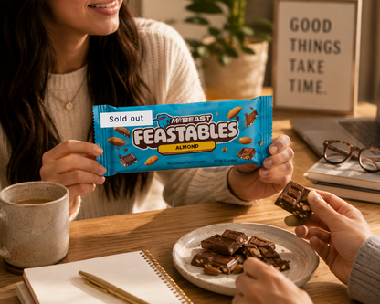 Feastables Almond Chocolate 60gm Imported From USA - Nosh Products