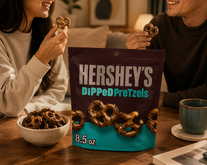 Hershey Dipped Pretzel Milk Chocolate 240gm  Imported From USA - Nosh Products