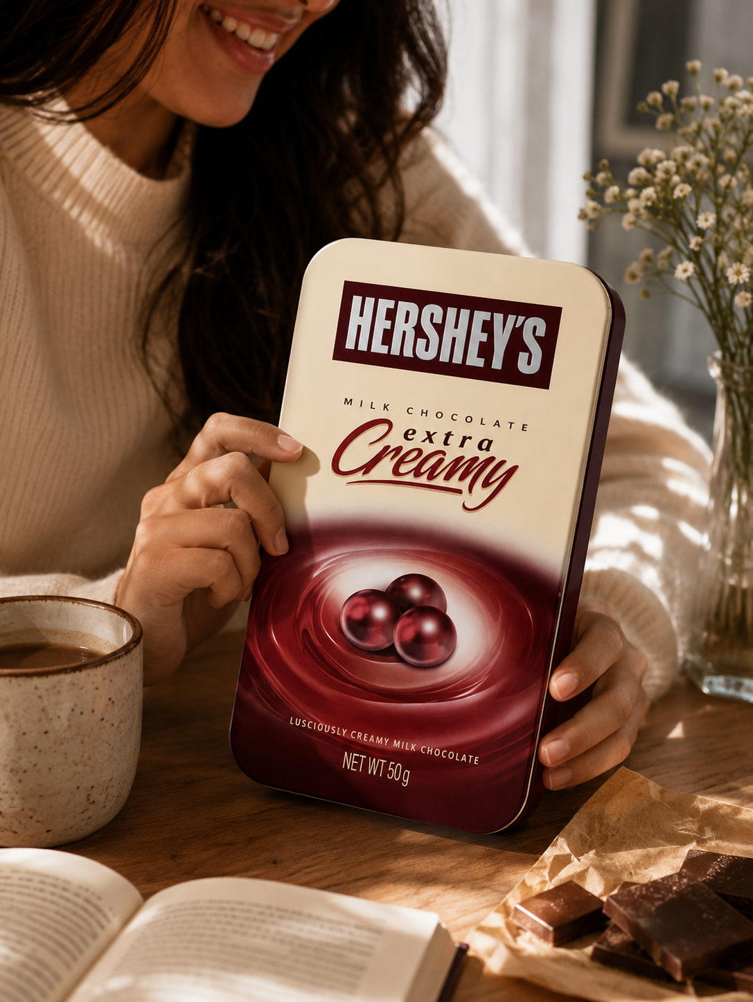 Hershey Pearls Extra Creamy Chocolate 50g Imported From USA - Nosh Products