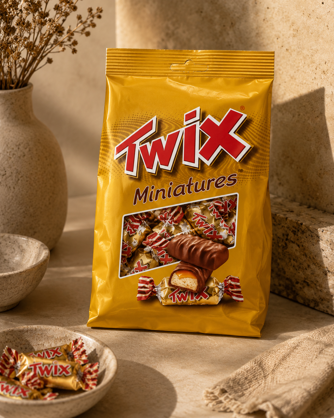 Twix Miniature Chocolate 220gm Imported From UK - Nosh Products