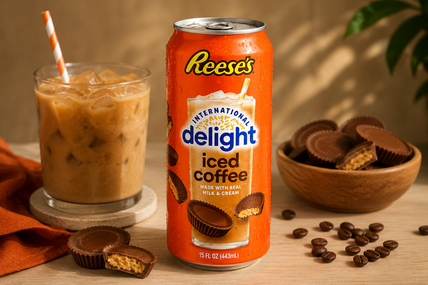 Delight Reese Iced Coffee 433ml Imported From USA - Nosh Products