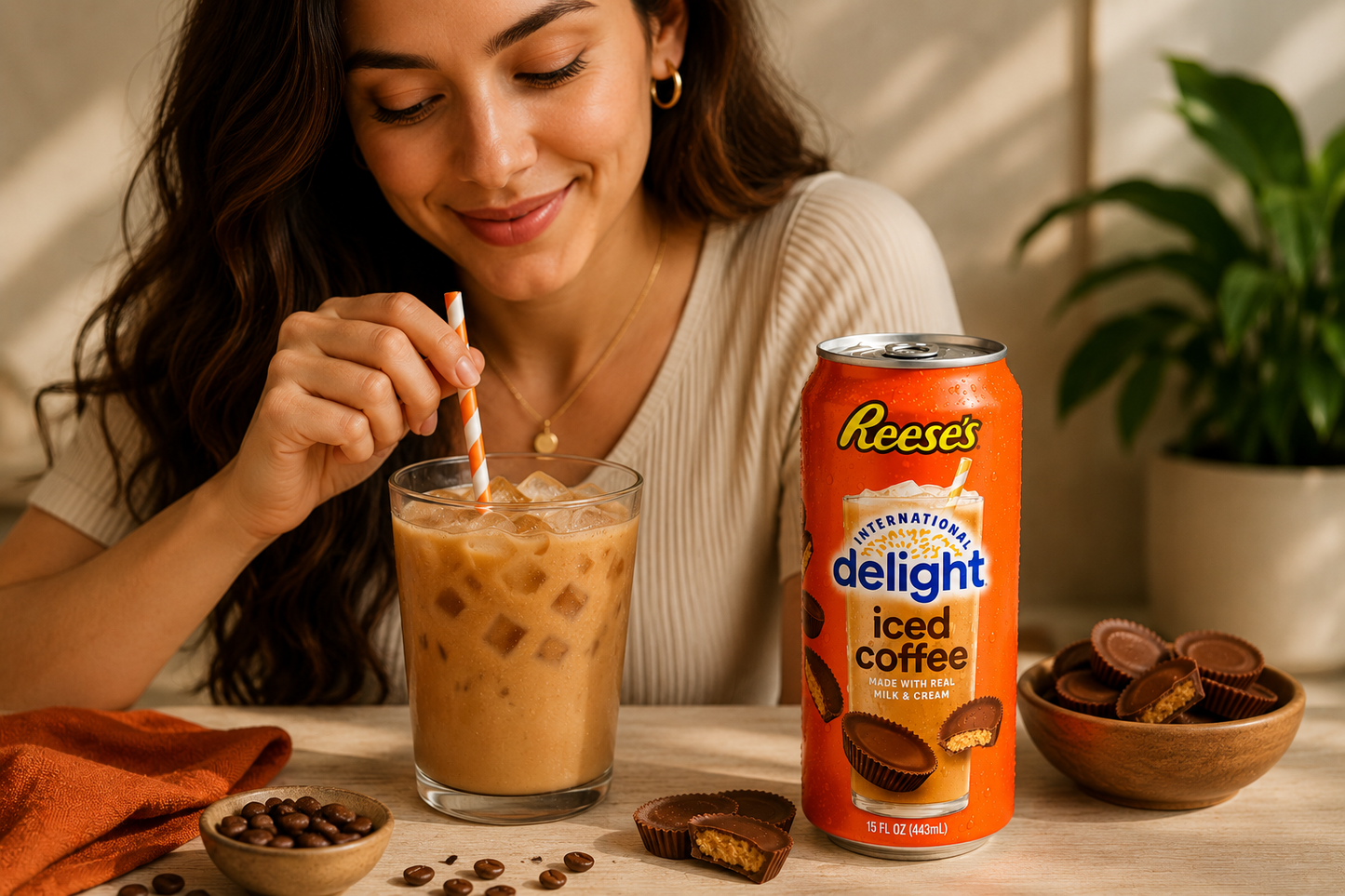 Delight Reese Iced Coffee 433ml Imported From USA - Nosh Products