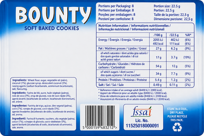 Bounty Chocolate Chunk Cookies 180gm Imported From UK - Nosh Products
