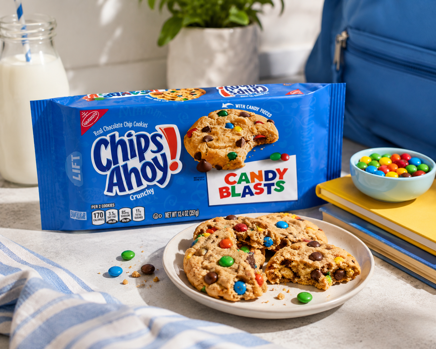Chips Ahoy Candy Blast Cookies 351gm Imported From USA