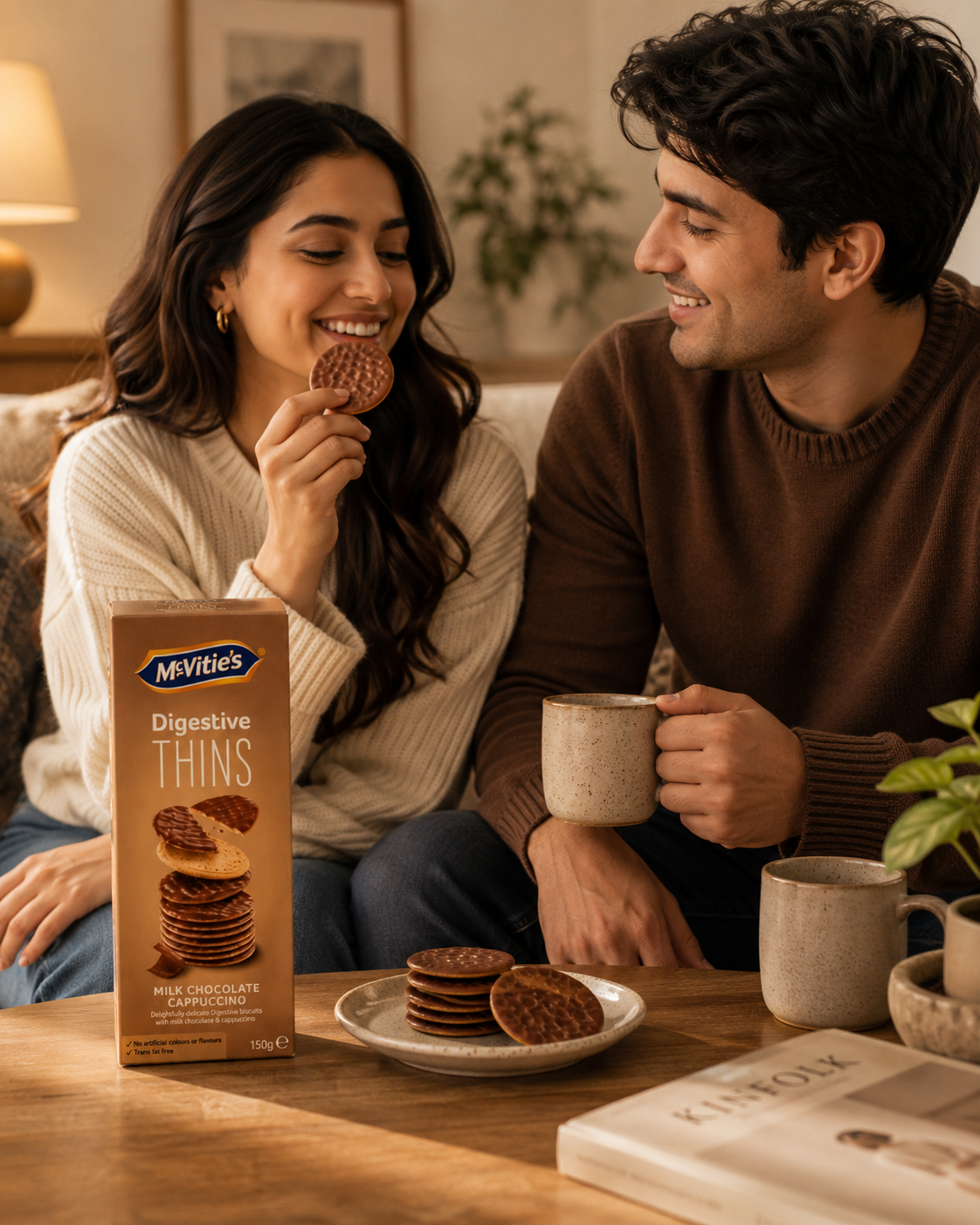 McVities Digestives Thins Milk Chocolate And Cappuccino Biscuits 150gm Imported From UK - Nosh Products