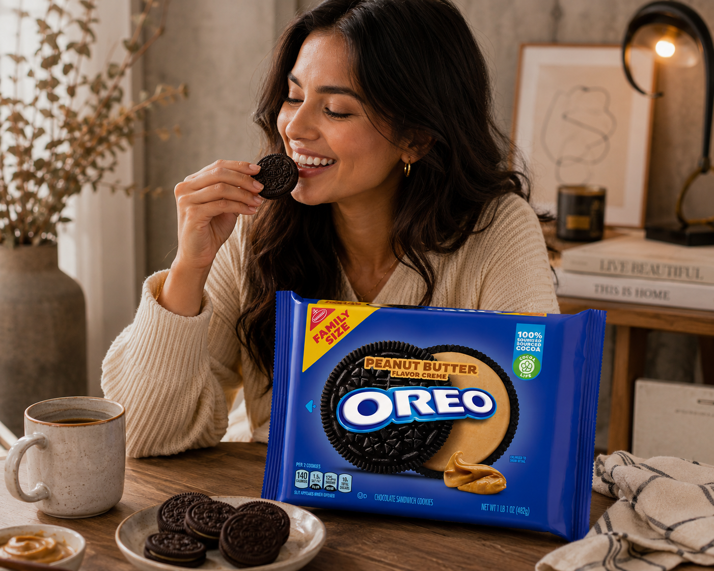 Oreo Biscuits Peanut Butter 482gm Imported From USA - Nosh Products