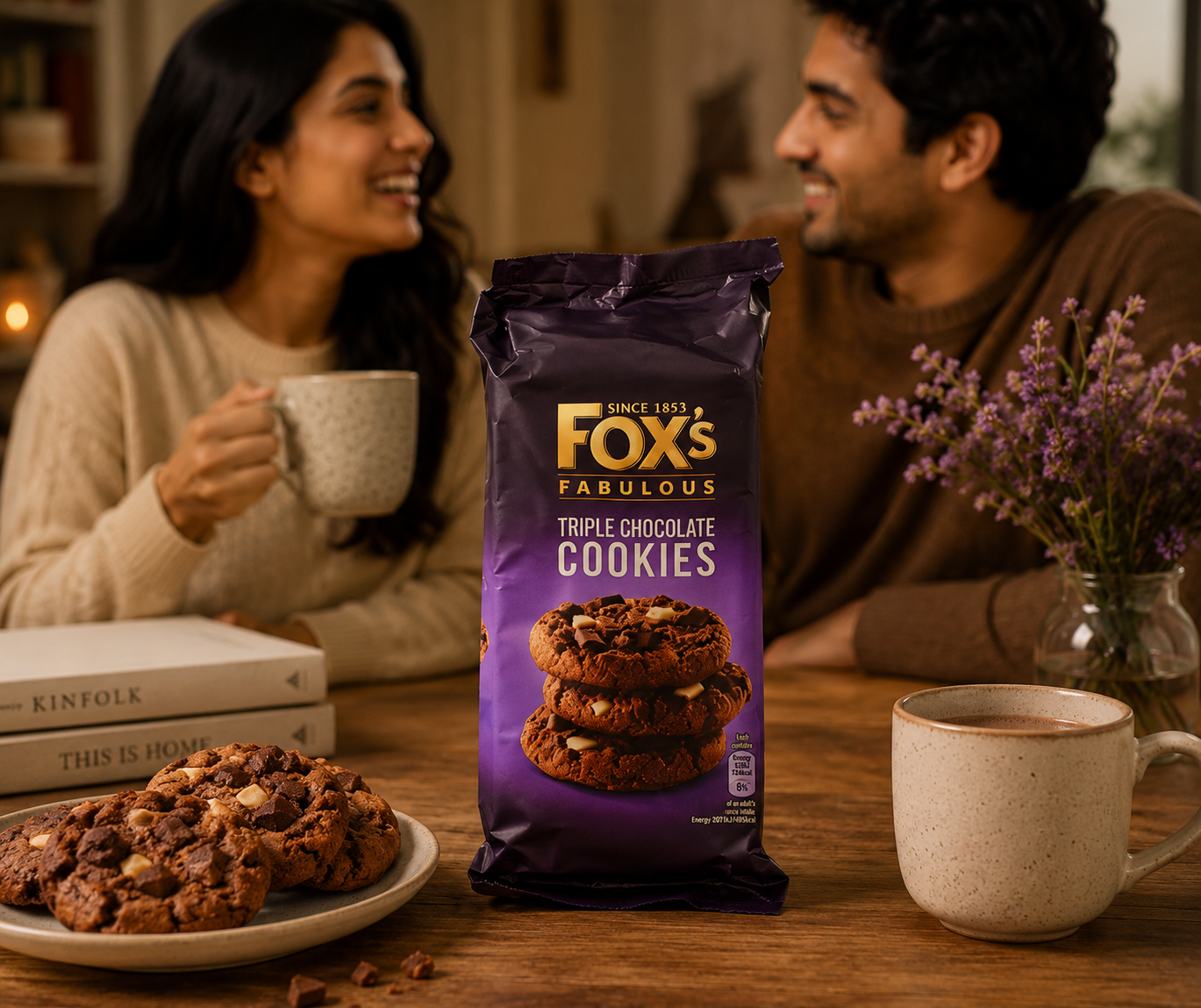 Fox Triple Chocolate Chip Cookies 180gm Imported From UK - Nosh Products