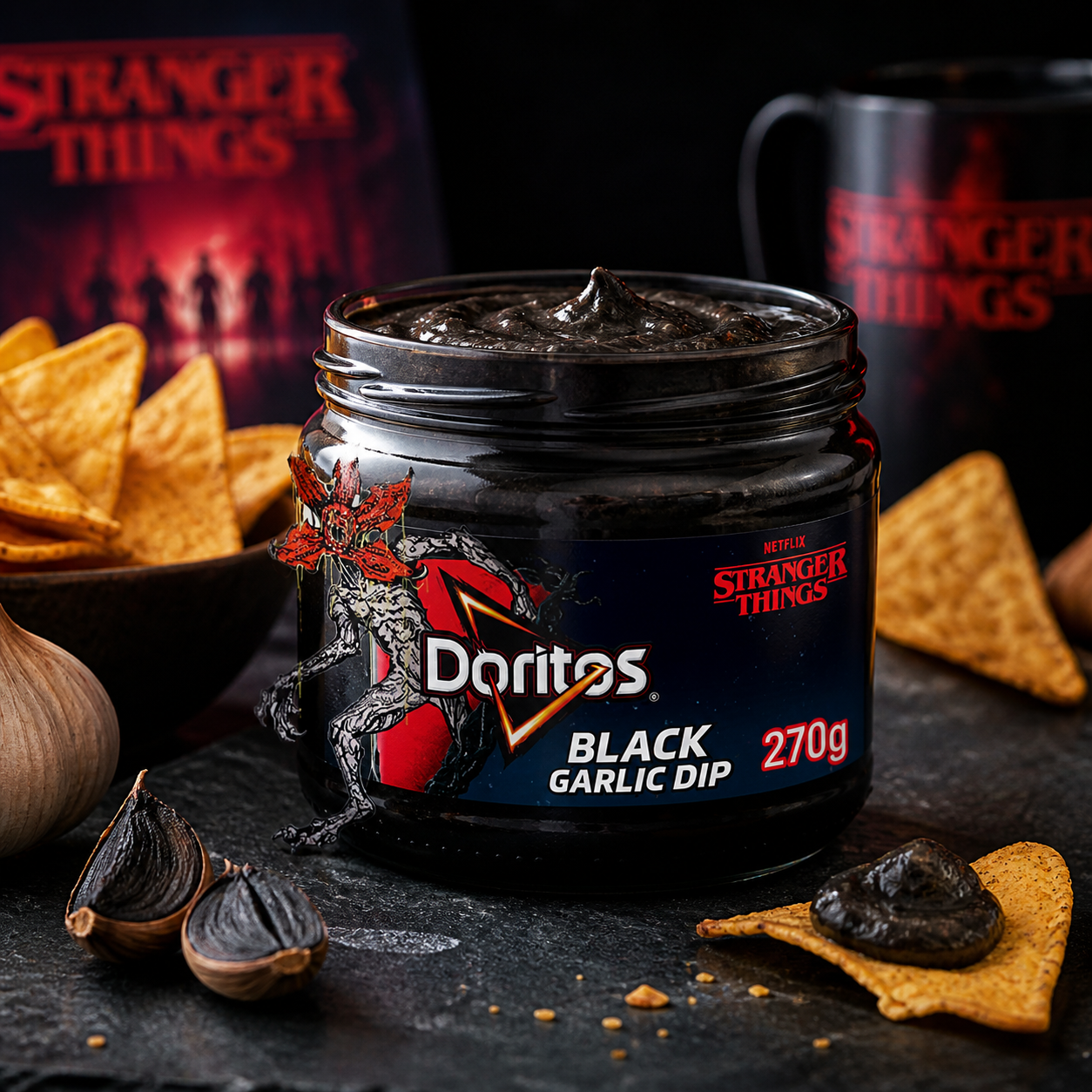 Doritos Black Garlic Dip x Stranger Things 270g