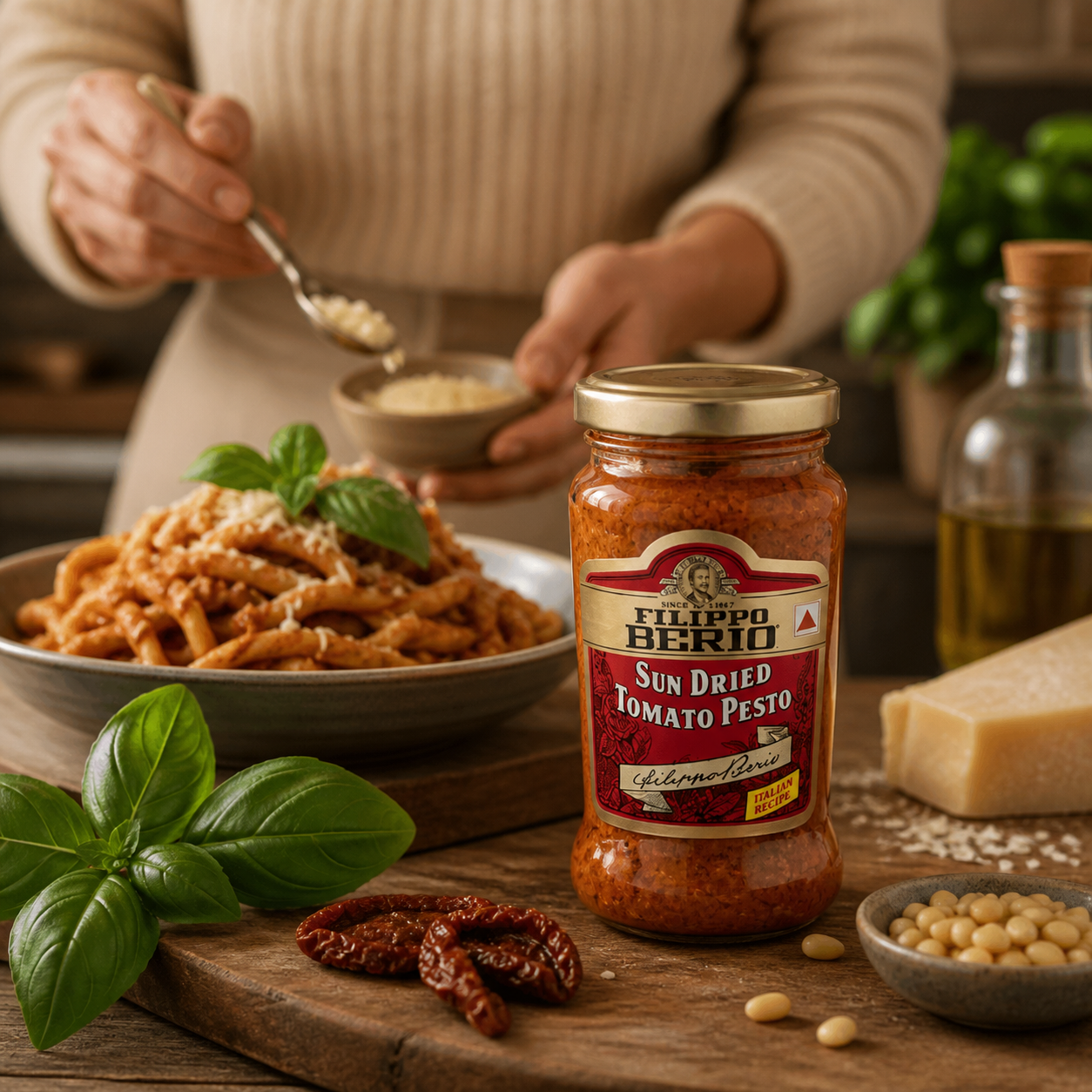 Fillipo Berrio Sundried Tomato Pesto Sauce And Dip 190gm - Nosh Products