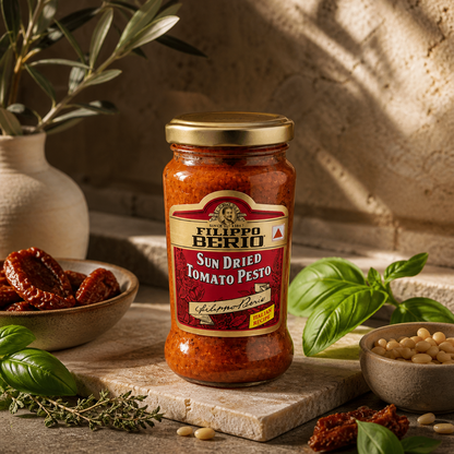 Fillipo Berrio Sundried Tomato Pesto Sauce And Dip 190gm - Nosh Products