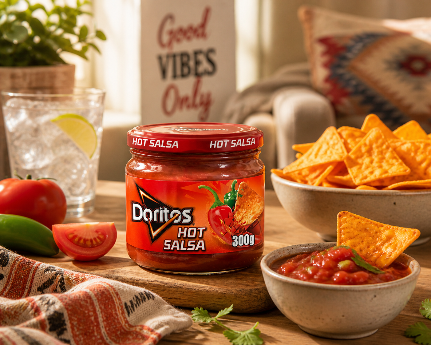 Doritos Hot Salsa Dip 300gm - Nosh Products