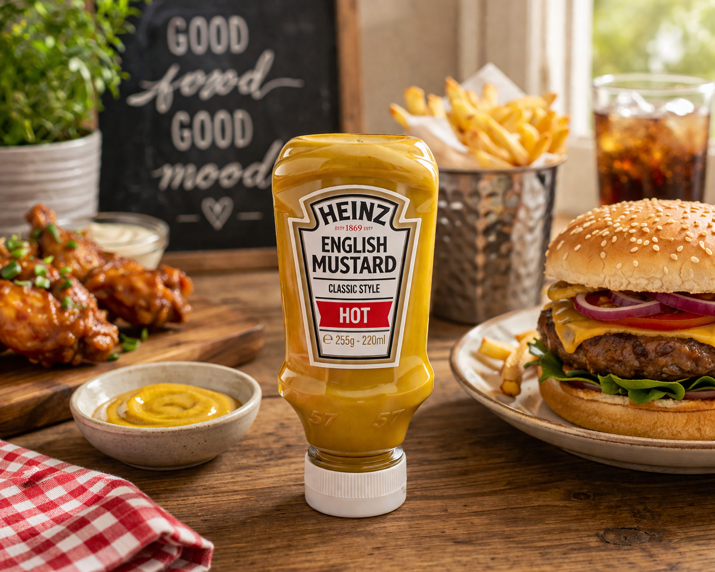 Heinz English Mustard Hot Sauce And Dip 250ml - Nosh Products