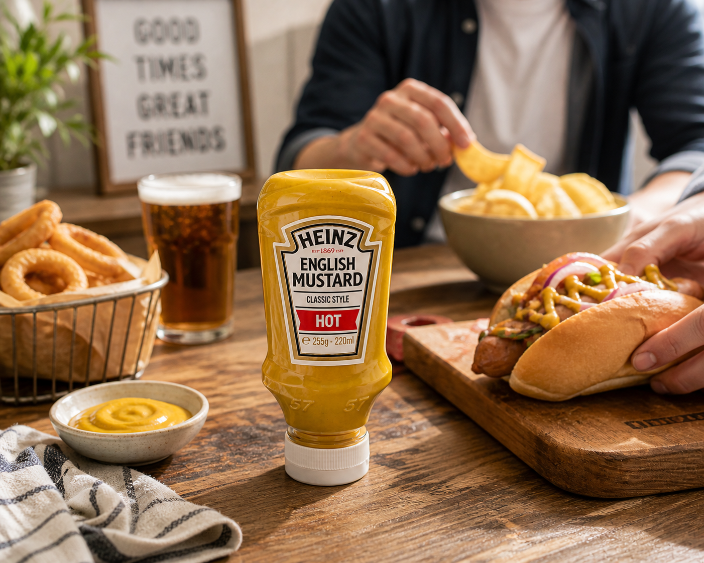 Heinz English Mustard Hot Sauce And Dip 250ml - Nosh Products