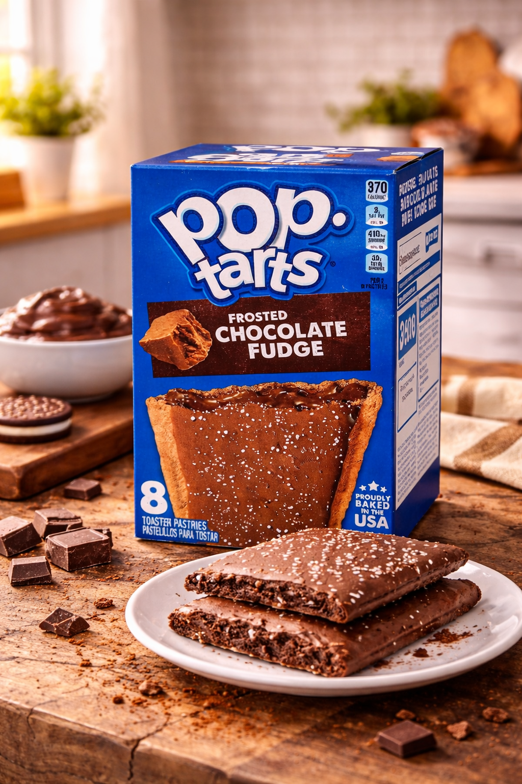 Kellogg's Pop Tart Frosted Chocolate Fudge 384gm - Nosh Products
