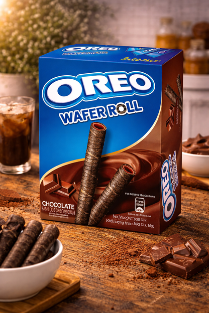 Oreo Dutch Wafer Roll Double Cocoa 50gm - Nosh Products