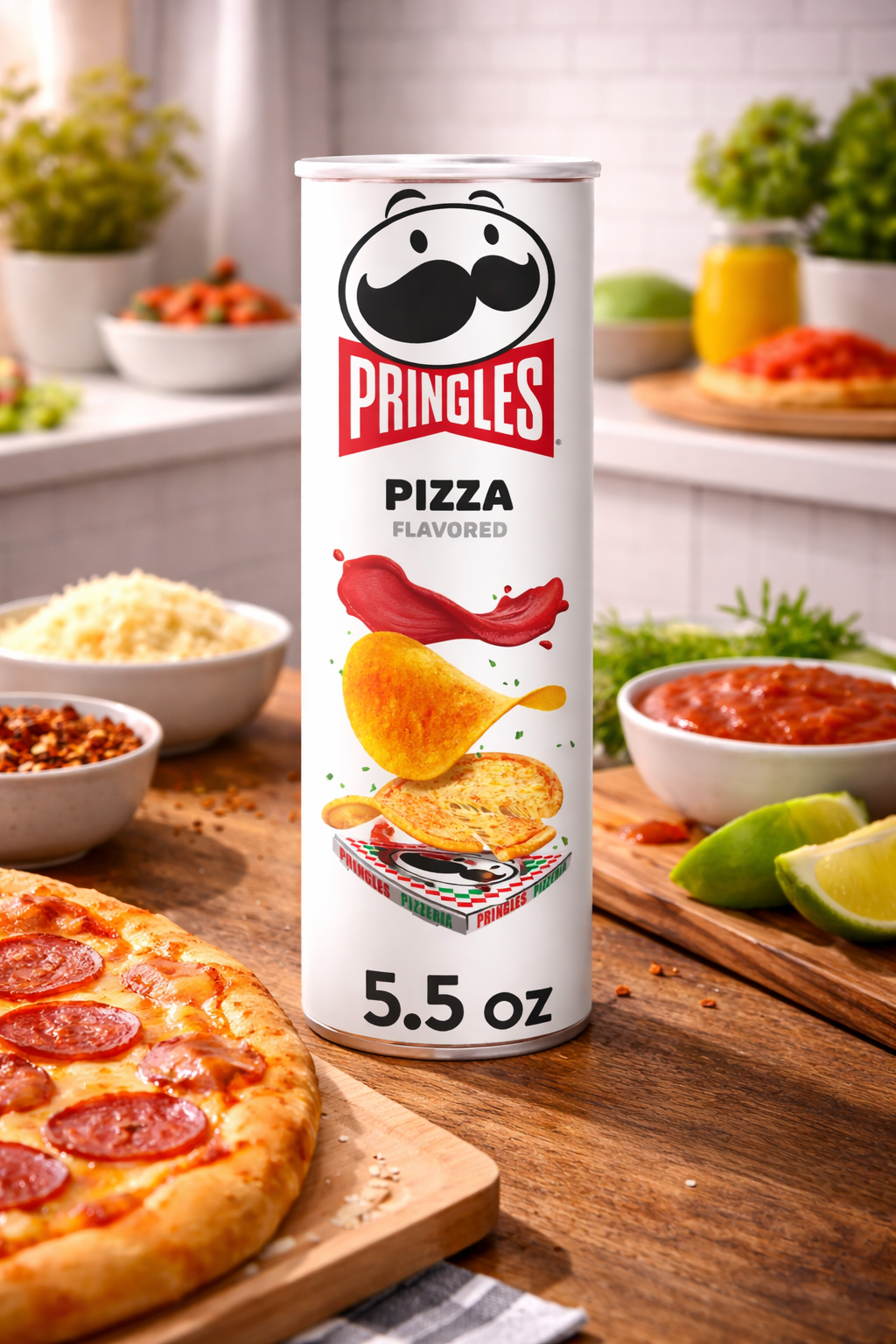 Pringles Pizza Chips 158gm - Nosh Products