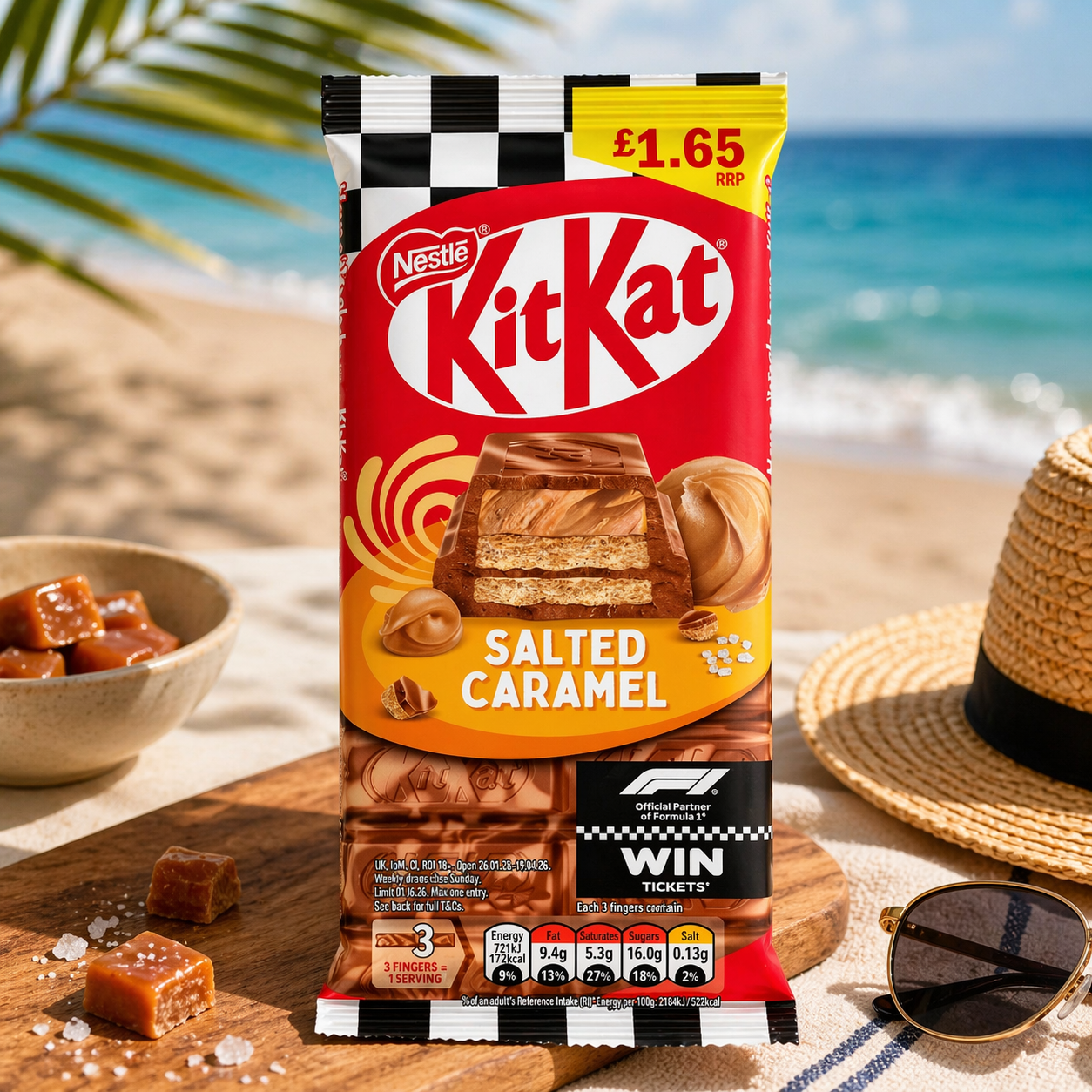Kit Kat Salted Caramel 99gm (F1 Version) - Nosh Products