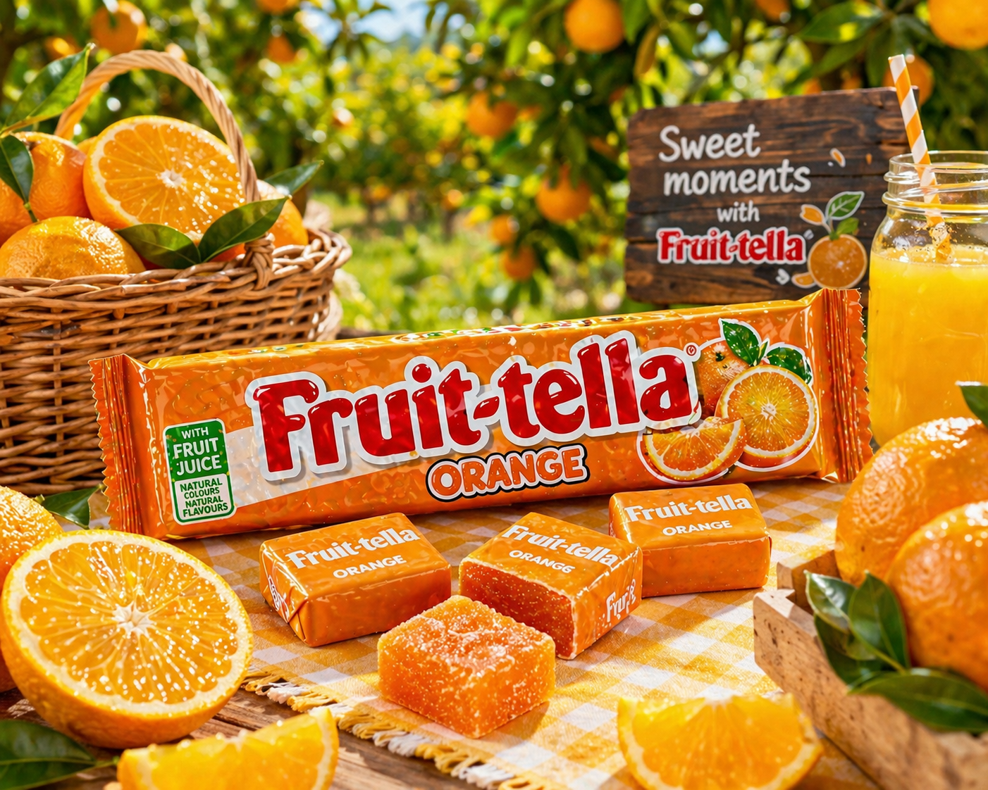Fruitella Fruit Chews Orange Candy 45gm