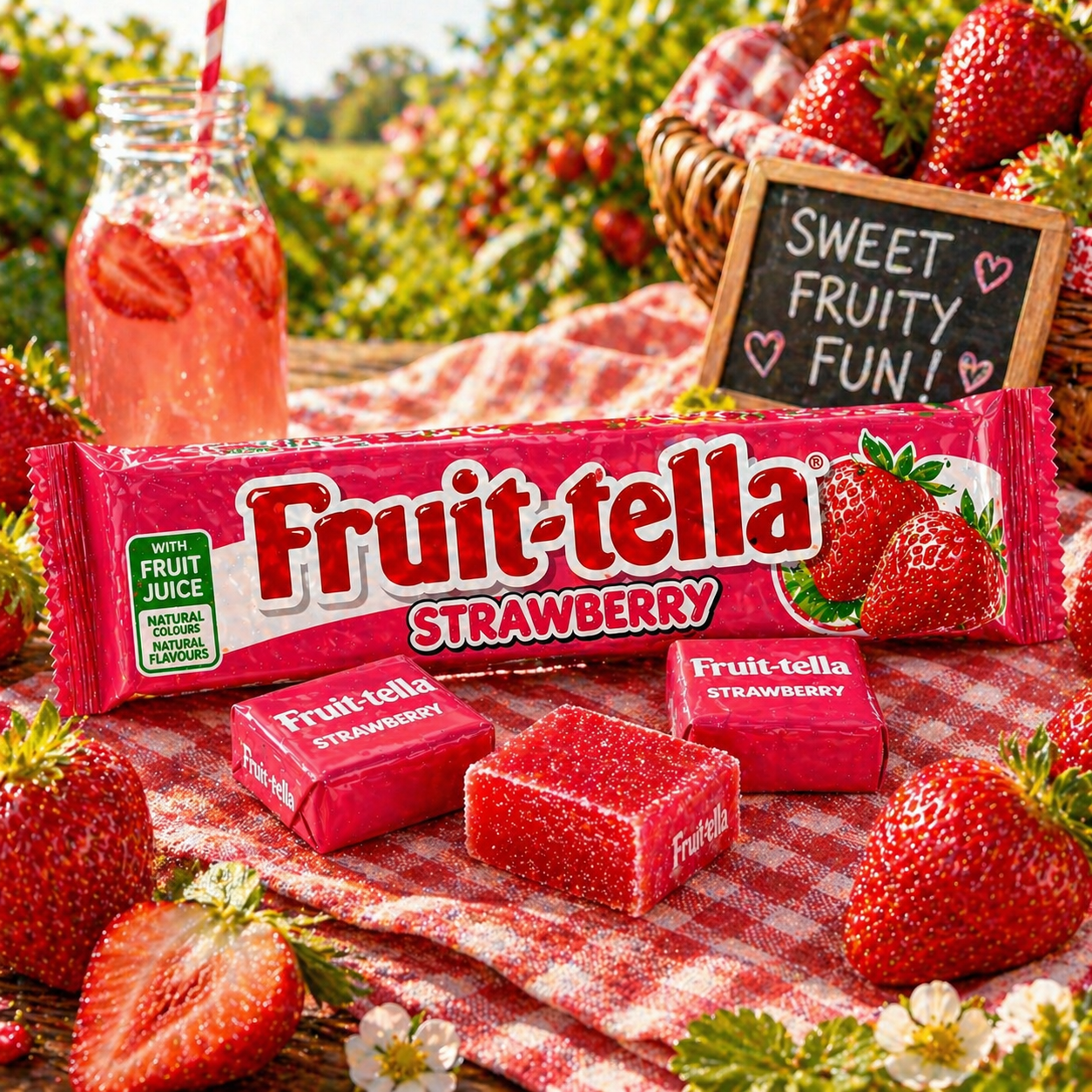 Fruitella Fruit Chews Strawberry Candy 45gm