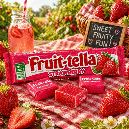 Fruitella Fruit Chews Strawberry Candy 45gm