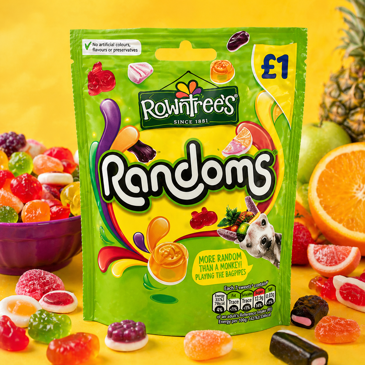 Rowntrees Randoms Candy 120gm Imported From UK - Nosh Products