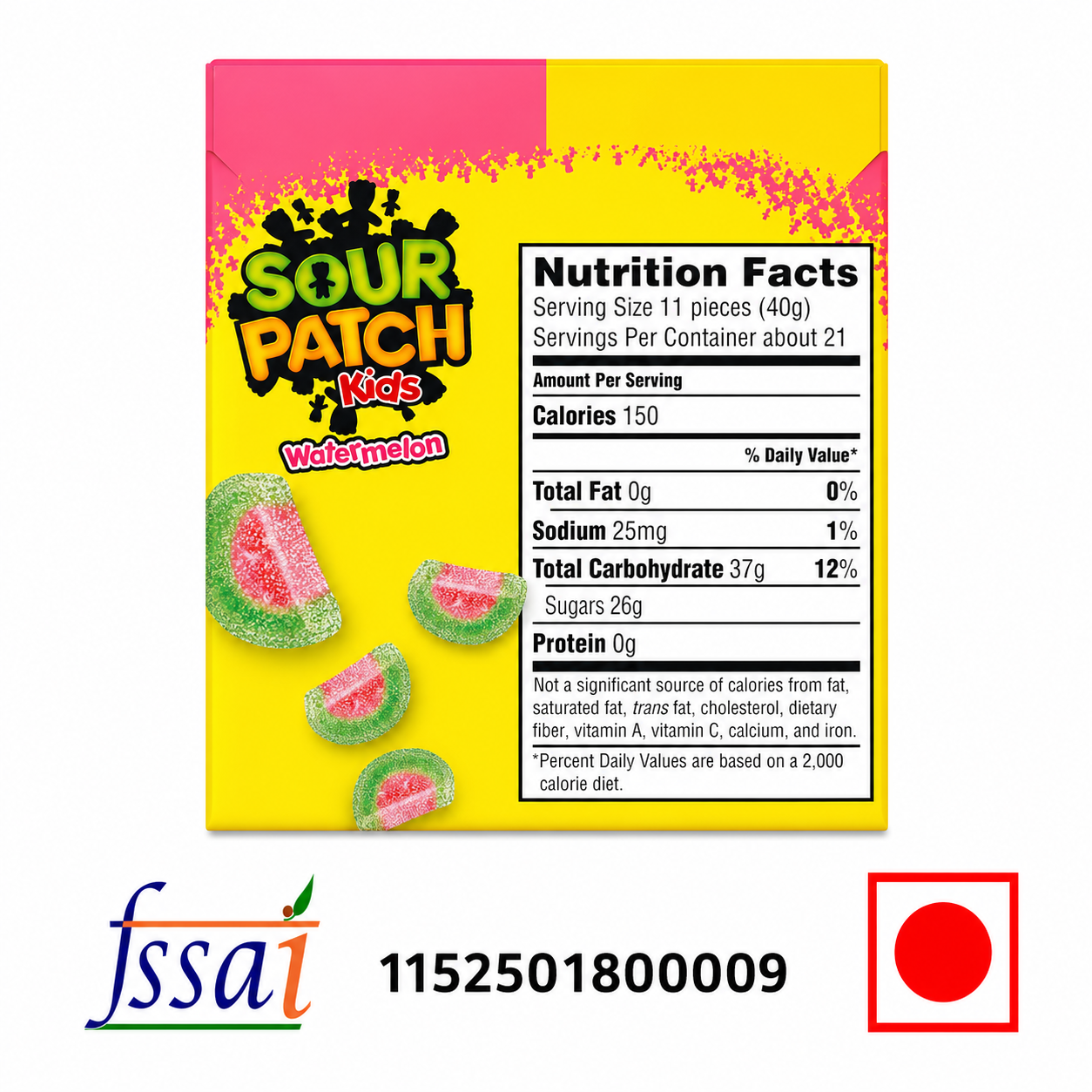 Sour Patch Kids Watermelon Candy 140gm