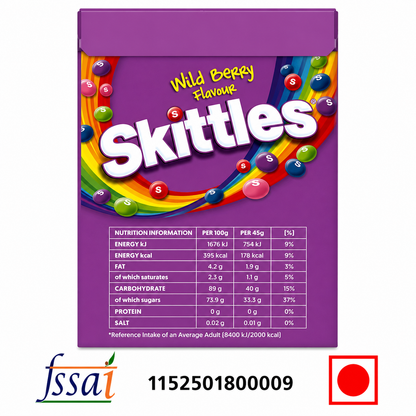 Skittles Wild Berry Candy 136gm - Nosh Products