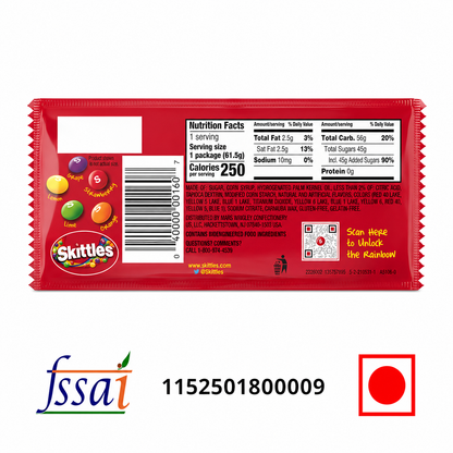 Skittles Fruit Candy 45gm - Nosh Products