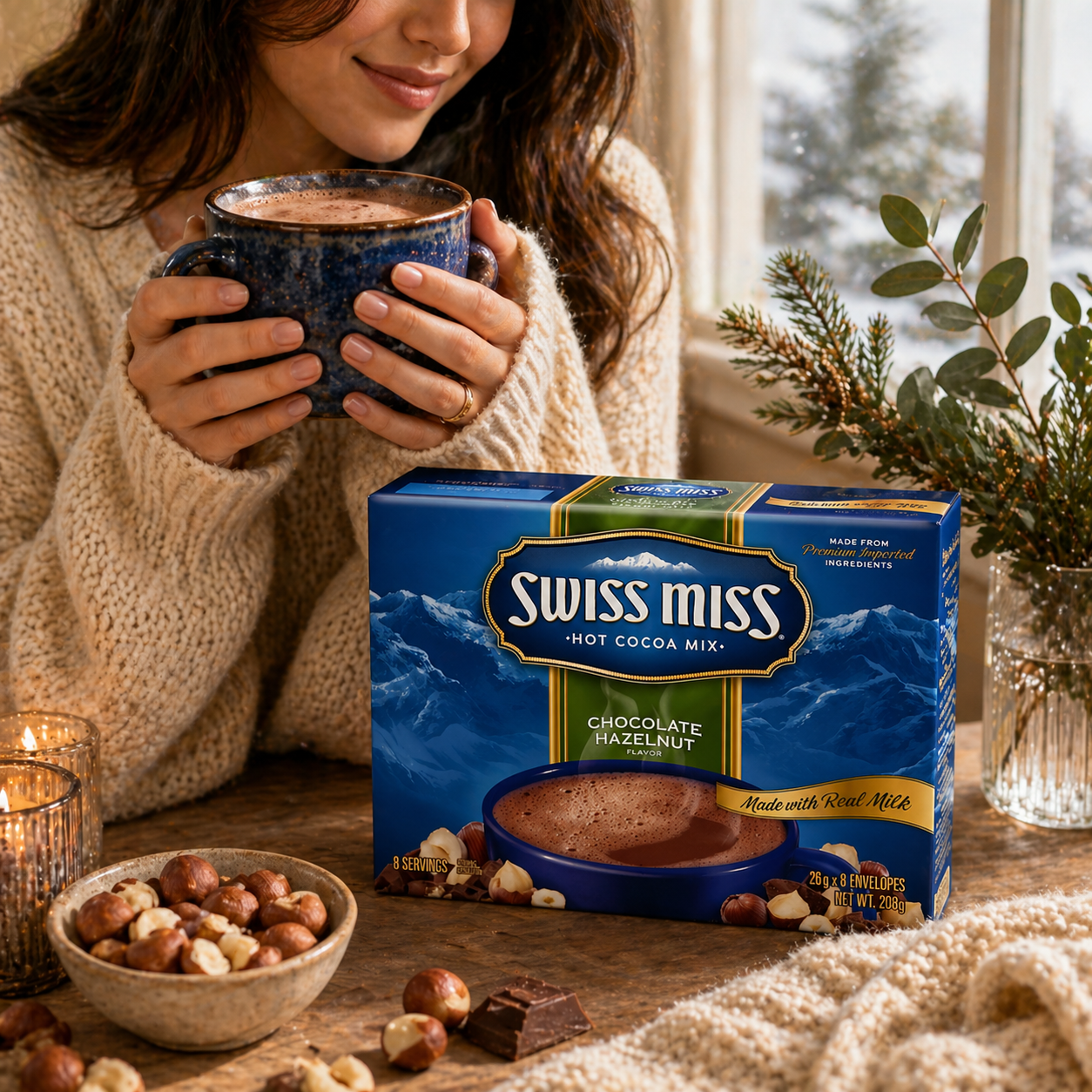 Swiss Miss Hot Chocolate Hazelnut 248gm - Nosh Products
