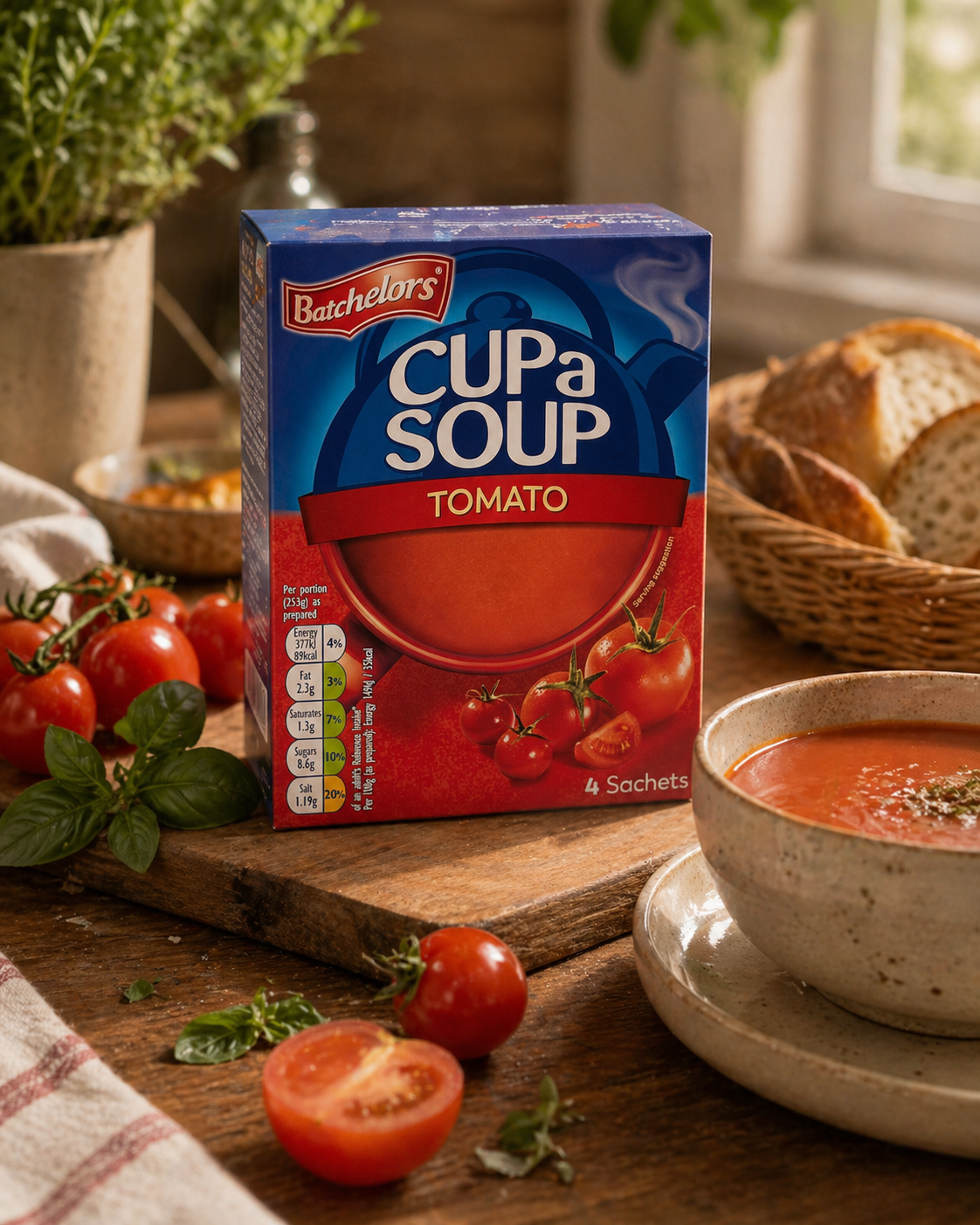 Batchelor's Cup-A-Soup Tomato (4 Cups) - Nosh Products
