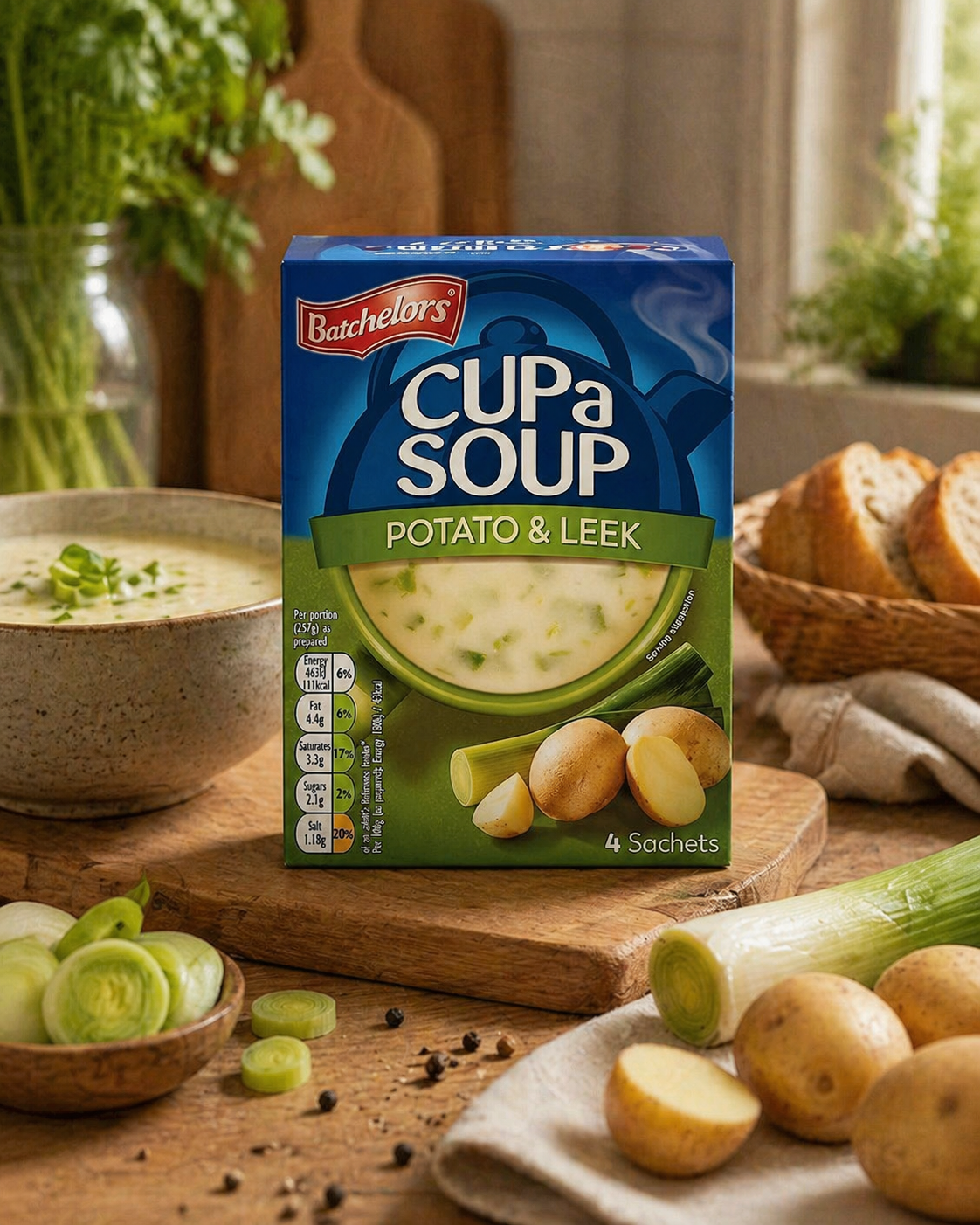 Batchelor's Cup-A-Soup Potato And Leek (4 Cups) - Nosh Products