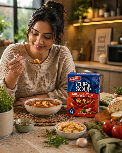 Batchelor's Cup-A-Soup Cream Of Minestrone With Croutons (4 Cups) - Nosh Products