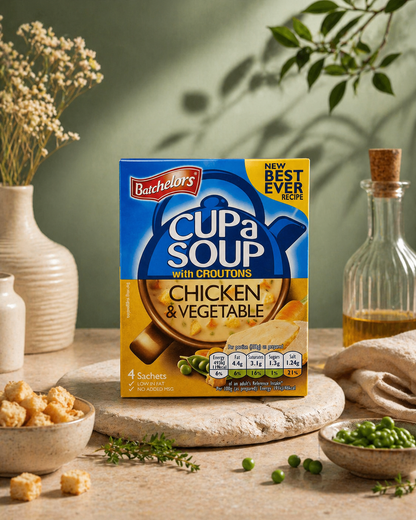 Batchelor's Cup-A-Soup Chicken And Vegetables With Croutons (4 Cups) - Nosh Products