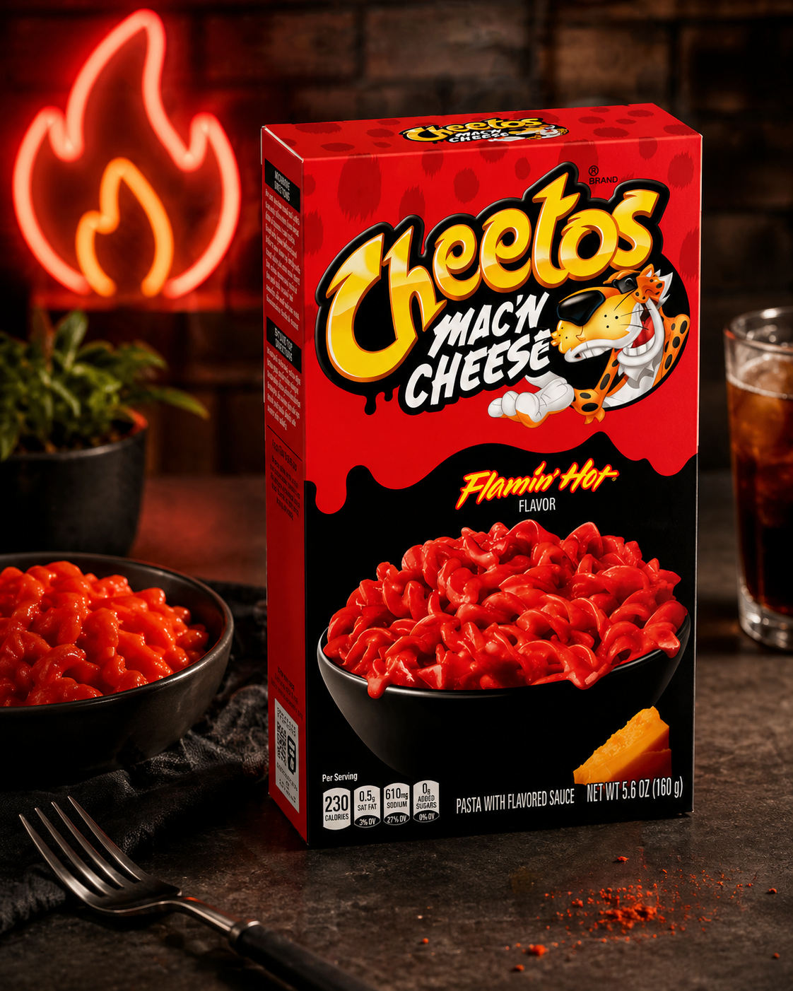 Cheetos Macaroni And Cheese Flaming Hot 160gm - Nosh Products