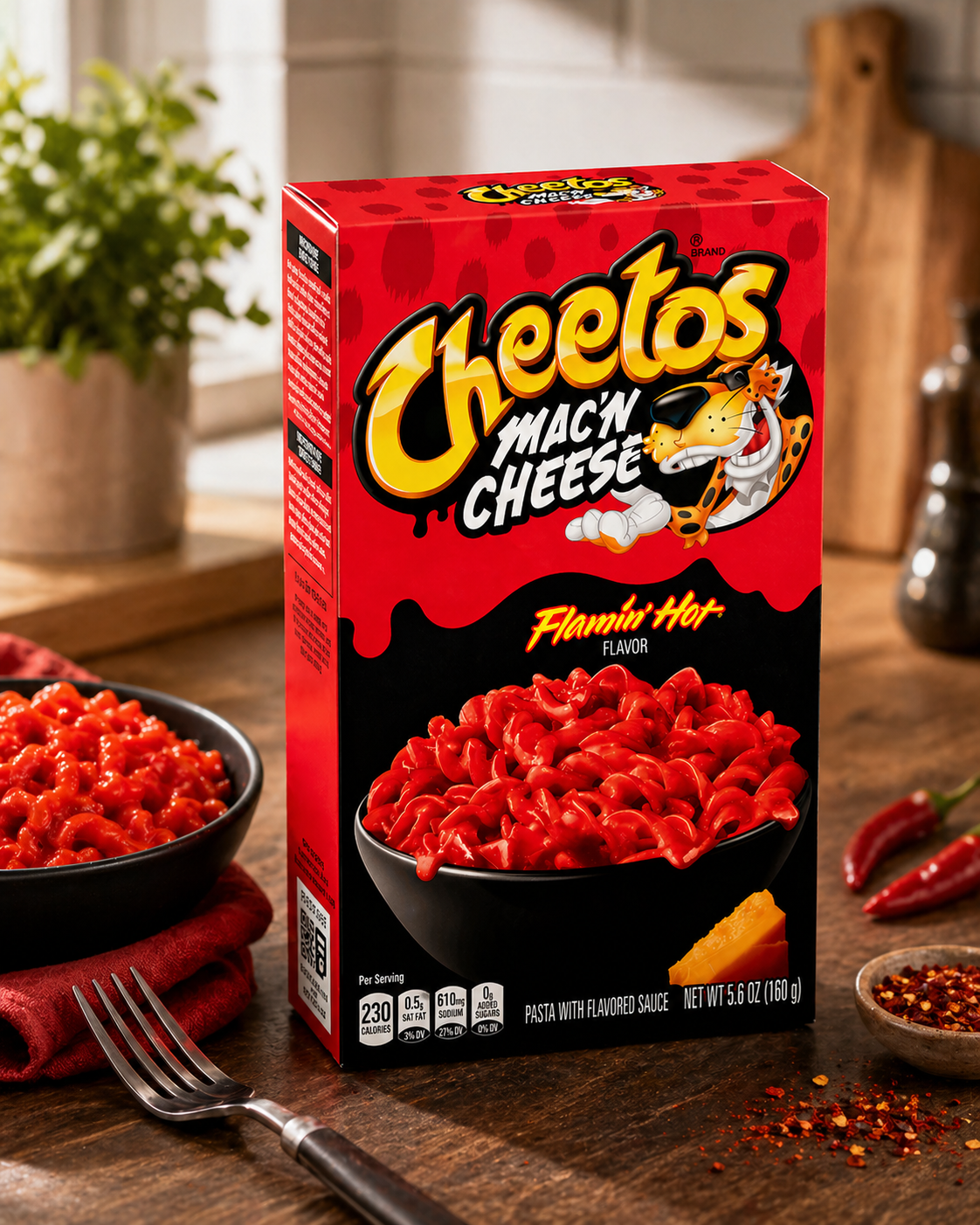 Cheetos Macaroni And Cheese Flaming Hot 160gm - Nosh Products